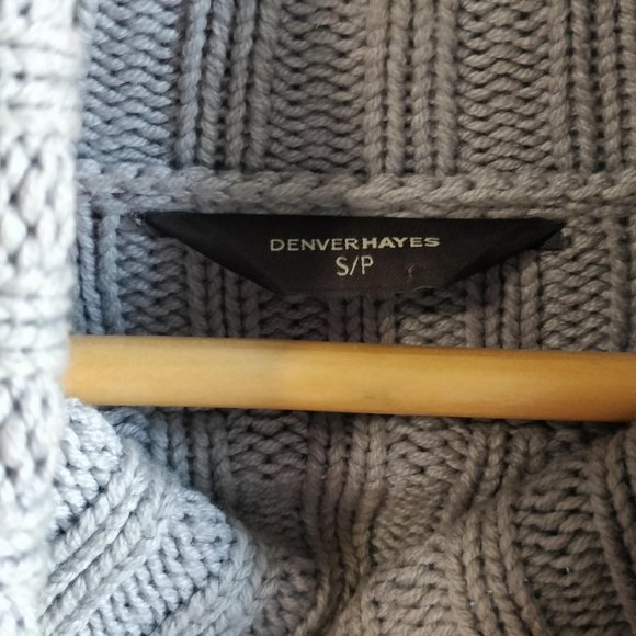 Grey cable-knit sweater - Picture 5 of 6